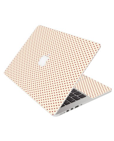 White Red Polka Dot Apple Macbook 12 Retina A1534
