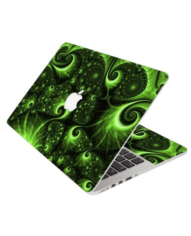 Green Swirls Apple Macbook 12 Retina A1534