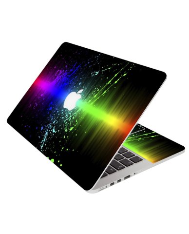 Rainbow Splatter Apple Macbook 12 Retina A1534