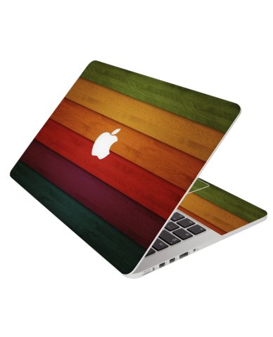 Rainbow Wood Apple Macbook 12 Retina A1534