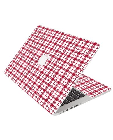 Red Picnic Plaid Apple Macbook 12 Retina A1534