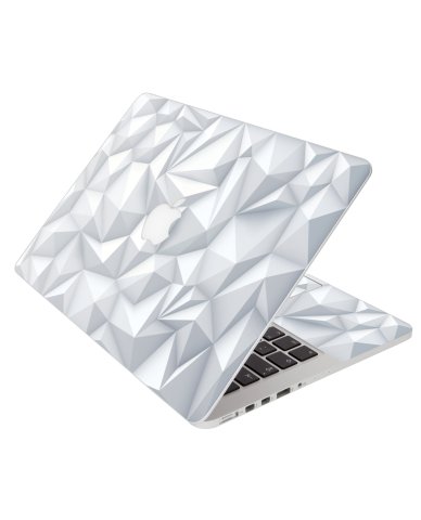 3D White Polygons Apple Macbook 12 Retina A1534