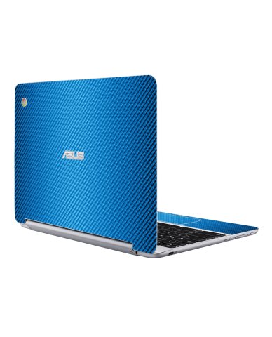 Asus Chromebook C100P BLUE CARBON FIBER Laptop Skin