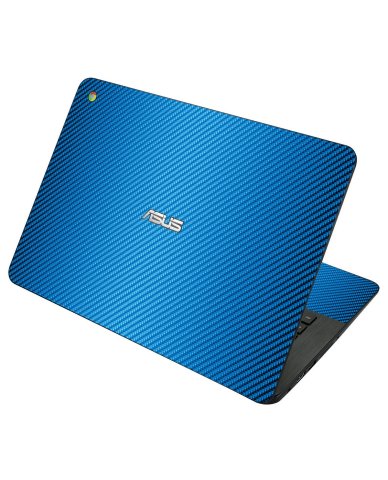 Asus Chromebook C200M BLUE CARBON FIBER Laptop Skin