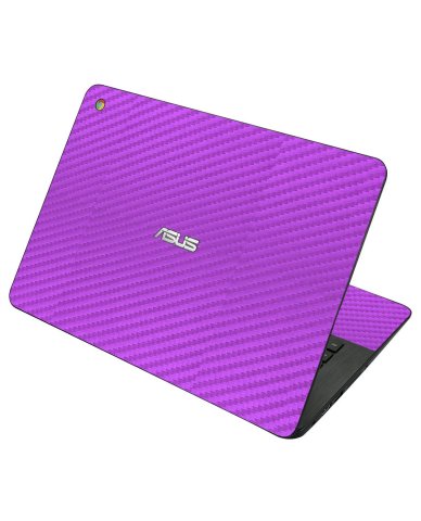 Asus Chromebook C200M PURPLE CARBON FIBER Laptop Skin