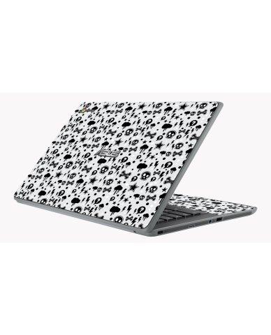 Asus Chromebook C403 PUNK ROCK PATTERN Laptop Skin