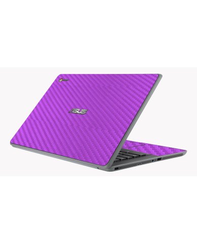 Asus Chromebook C403 PURPLE CARBON FIBER Laptop Skin
