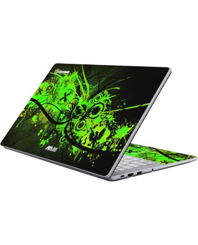 Asus Chromebook CX1505CKA GRAFFITI GREEN Laptop Skin