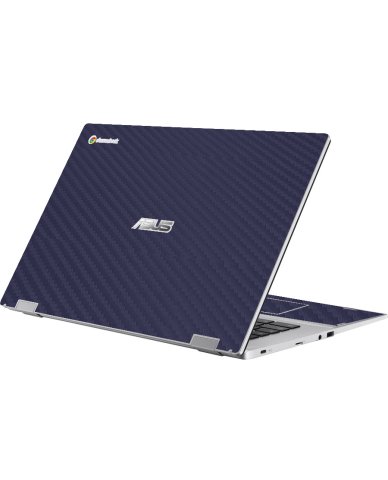 Asus Chromebook CX1700CK BLUE CARBON FIBER Laptop Skin