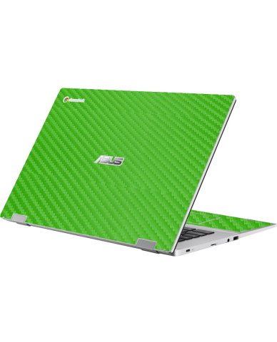 Asus Chromebook CX1700CK GREEN CARBON FIBER Laptop Skin