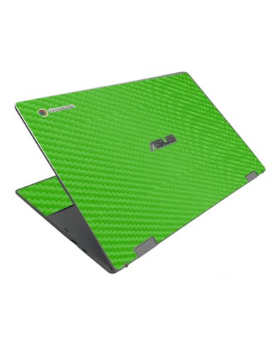 Asus Chromebook CX1500CN GREEN CARBON FIBER Laptop Skin