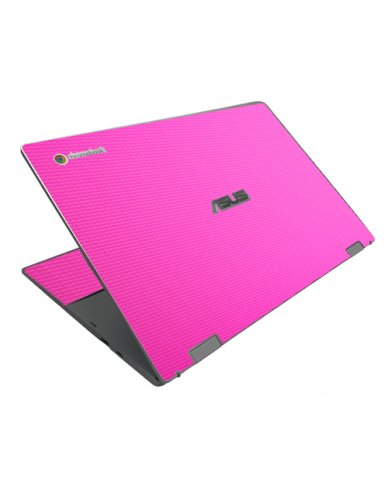 Asus Chromebook CX1500CN PINK CARBON FIBER Laptop Skin
