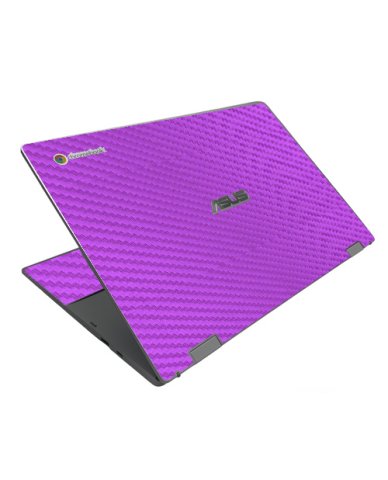 Asus Chromebook CX1500CN PURPLE CARBON FIBER Laptop Skin