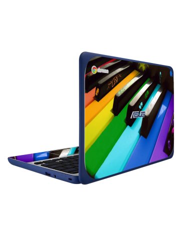 ASUS Chromebook C202S COLORFUL PIANO Laptop Skin