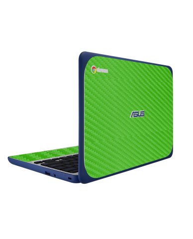 ASUS Chromebook C202S GREEN CARBON FIBER Laptop Skin
