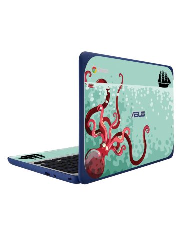 ASUS Chromebook C202S KRACKEN ATTACK Laptop Skin