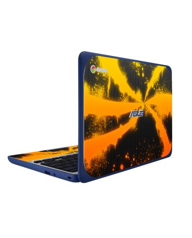ASUS Chromebook C202S ORANGE TWIST Laptop Skin