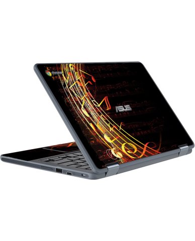 Asus Chromebook C213SA FLOWING NOTES Laptop Skin
