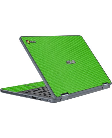 Asus Chromebook C213SA GREEN CARBON FIBER Laptop Skin