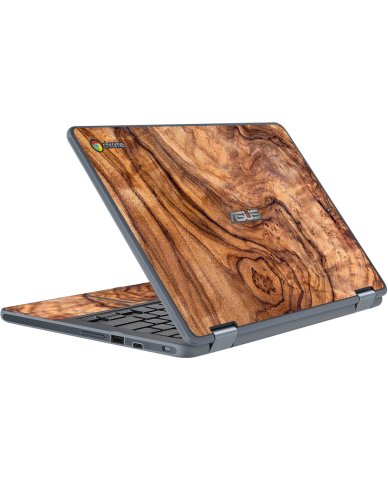 Asus Chromebook C213SA OLIVE WOOD Laptop Skin