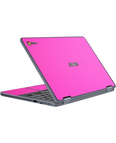 Asus Chromebook C213SA PINK CARBON FIBER Laptop Skin