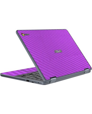 Asus Chromebook C213SA PURPLE CARBON FIBER Laptop Skin