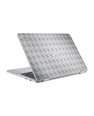 Asus Chromebook C302C Flip DIAMOND PLATE Laptop Skin