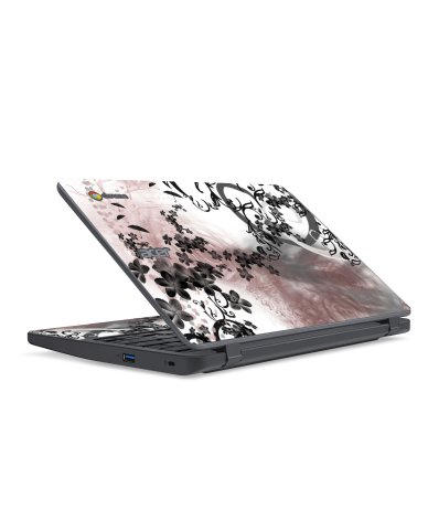 Acer Chromebook C732 FLOWERS AND UMBRELLAS Laptop Skin