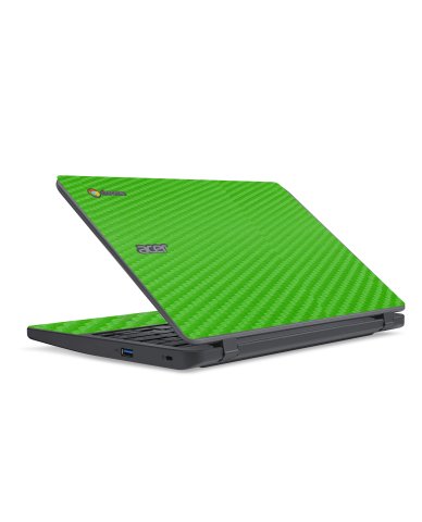 Acer Chromebook C732 GREEN CARBON FIBER Laptop Skin