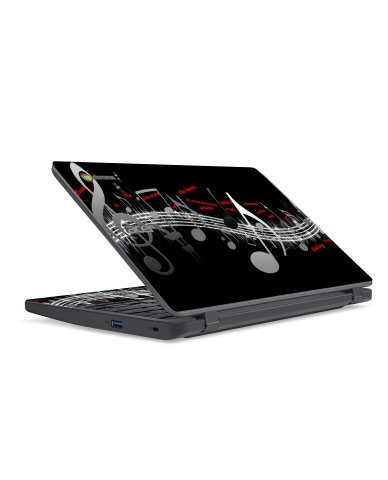 Acer Chromebook CB3-431 MUSIC NOTES Laptop Skin