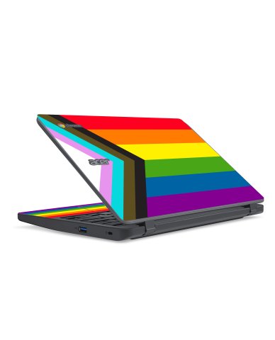Acer Chromebook C732 PROGRESSIVE PRIDE FLAG Laptop Skin