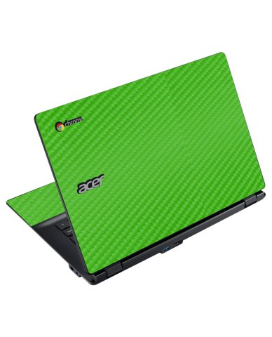 Acer Chromebook C810 GREEN CARBON FIBER Laptop Skin