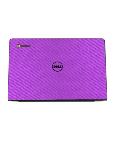 Dell Chromebook 11 CB1C13 PURPLE CARBON FIBER Laptop Skin
