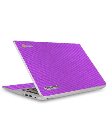 Toshiba Chromebook CB30-B3121 PURPLE CARBON FIBER Laptop Skin