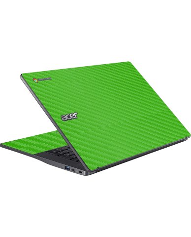Acer Chromebook CB317-1H GREEN CARBON FIBER Laptop Skin