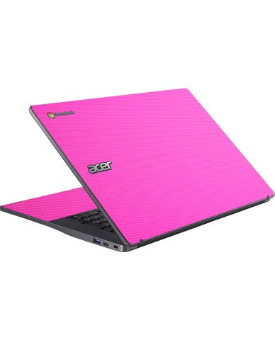 Acer Chromebook CB317-1H PINK CARBON FIBER Laptop Skin