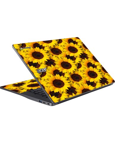 Acer Chromebook CB317-1H SUNFLOWERS Laptop Skin