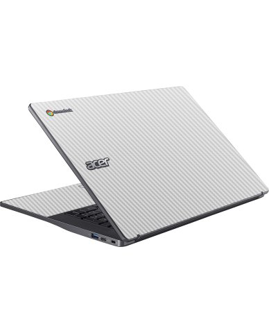 Acer Chromebook CB317-1H WHITE CARBON FIBER Laptop Skin