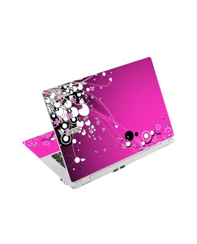 Acer Chromebook CB5-311 PINK FLOWERS Laptop Skin