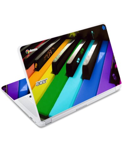 Acer Chromebook CB5-571 COLORFUL PIANO Laptop Skin