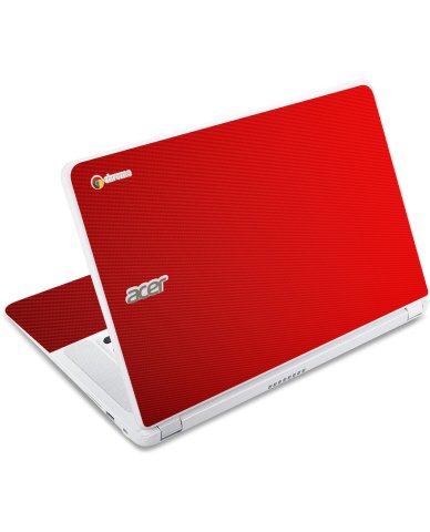 Acer Chromebook CB5-571 RED CARBON FIBER Laptop Skin
