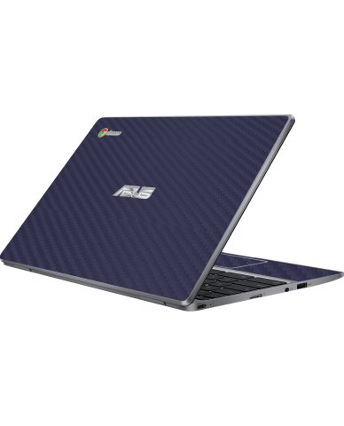 Asus Chromebook CX22N BLUE CARBON FIBER Laptop Skin
