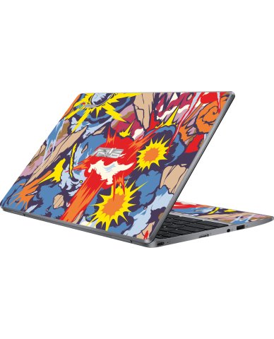 Asus Chromebook CX22N COMIC EXPLOSIONS Laptop Skin