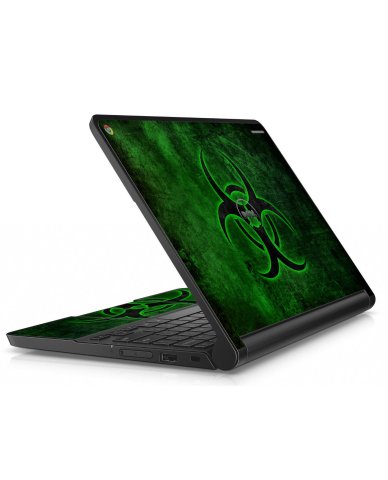 Dell Chromebook 11 3180 GREEN BIOHAZARD Laptop Skin