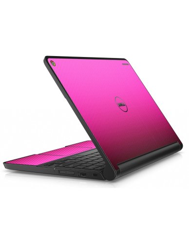 Dell Chromebook 11 3189 PINK CARBON FIBER Laptop Skin