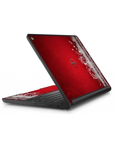 Dell Chromebook 11 3189 RED GRUNGE Laptop Skin