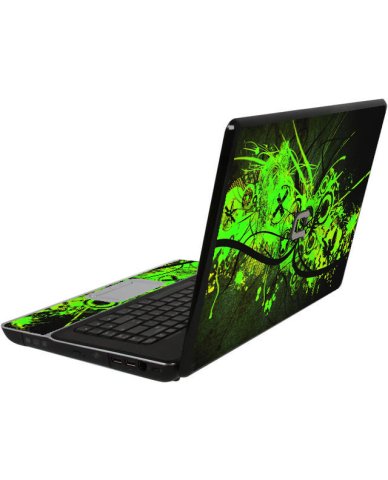 HP Compaq CQ50 GRAFFITI GREEN Laptop Skin