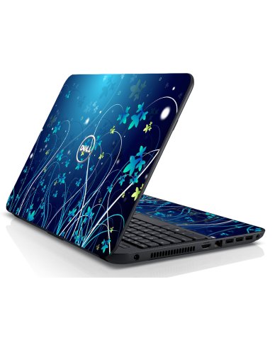 Dell Inspiron 15 3521 BLUE FLOWERS Laptop Skin