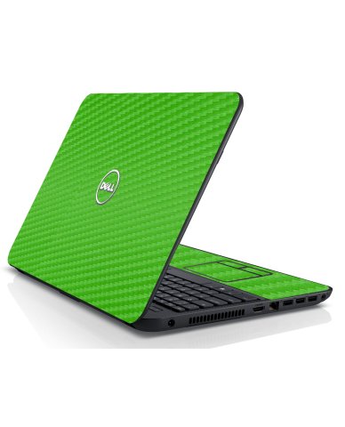 Dell Inspiron 15 3521 GREEN CARBON FIBER Laptop Skin