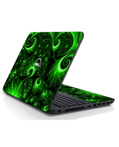 Dell Inspiron 15 3537 GREEN SWIRLS Laptop Skin
